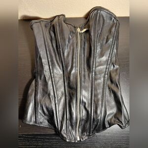 Faux Leather Corset. No Support.